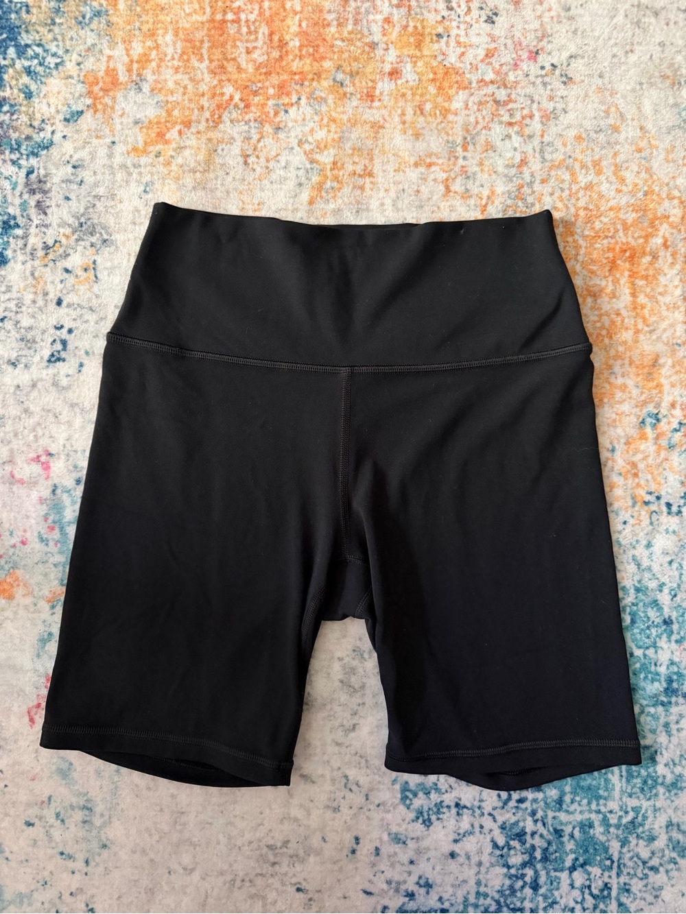 Athleta Black 7” High-Waist Bike Shorts
